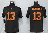 Women Nike Cleveland Browns 13 Beckham jr Brown lternate Vapor Limited Jersey,baseball caps,new era cap wholesale,wholesale hats